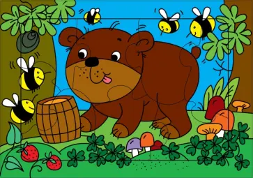 Развивающие рамки. Медвежонок обложка книги