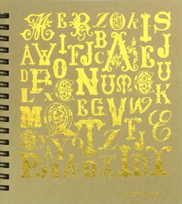 Скетчбук "Коллекция шрифтов" (80 листов, А6-, евроспираль) (СКСФ6804623) обложка книги