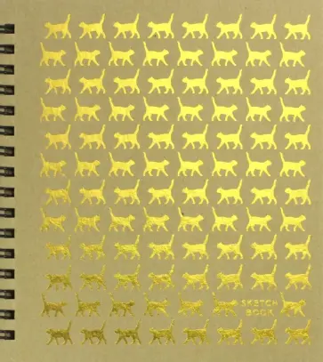 Скетчбук "Кошки" (80 листов, А6-, евроспираль) (СКСФ6804624) обложка книги
