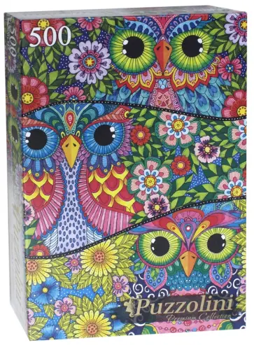 Puzzle-500 "Яркие совы" (ALPZ500-7701) обложка книги