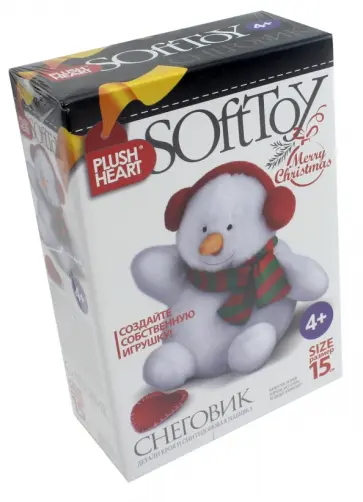 Набор для творчества "Плюшевое сердце. Снеговик" (457071) обложка книги