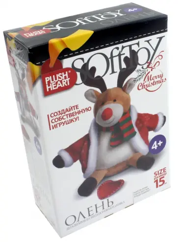 Набор для творчества "Плюшевое сердце. Олень" (457072) обложка книги