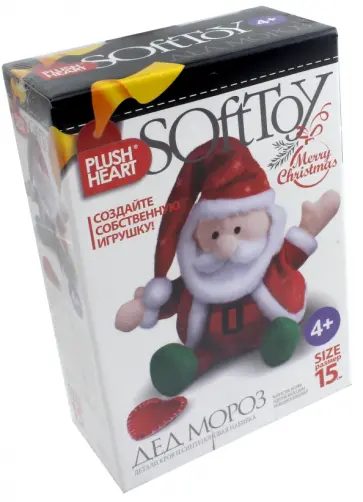 Набор для творчества "Плюшевое сердце. Дед Мороз" (457074) обложка книги