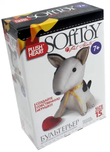 Набор для творчества "Плюшевое сердце. Бультерьер" (457076) обложка книги