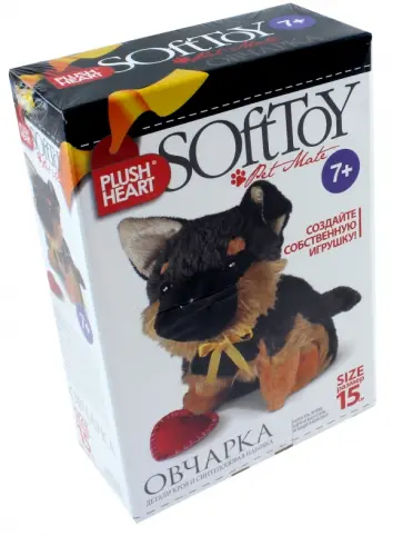 Набор для творчества "Плюшевое сердце. Овчарка" (457077) обложка книги