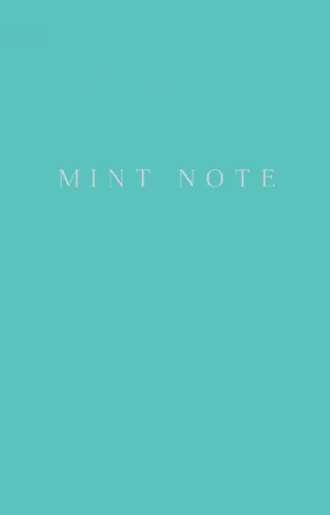Mint Note (мини) Mint Note (мини) обложка книги