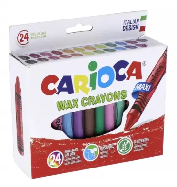 Набор восковых мелков "Wax Crayons Maxi" (24 цвета) (42390) Набор восковых мелков "Wax Crayons Maxi" (24 цвета) (42390) обложка книги