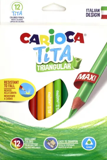 Набор пластиковых карандашей "Tita Maxi" (12 цвета, трехгранные) (42791) Набор пластиковых карандашей "Tita Maxi" (12 цвета, трехгранные) (42791) обложка книги