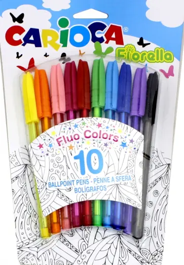 Набор шариковых ручек "Fiorella" (10 цветов, 1.0 мм) (42775) Набор шариковых ручек "Fiorella" (10 цветов, 1.0 мм) (42775) обложка книги