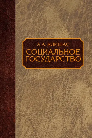 Андрей Клишас - Социальное государство: монография обложка книги