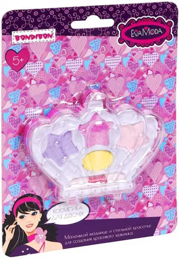 Набор детской декоративной косметики Корона, тени обложка книги