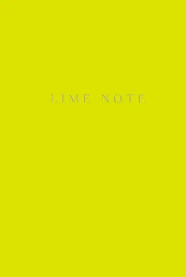 Блокнот "Lime Note", А5, нелинованный Блокнот "Lime Note", А5, нелинованный обложка книги