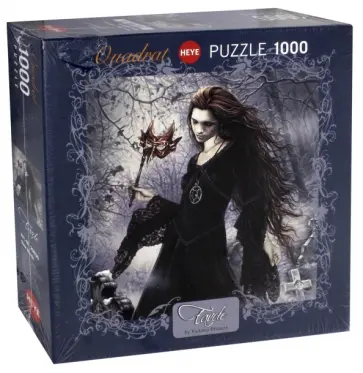 Puzzle-1000 Девушка в черном (29830) обложка книги