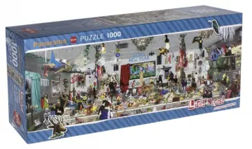 Puzzle-1000 Новогодняя вечеринка, панорама обложка книги