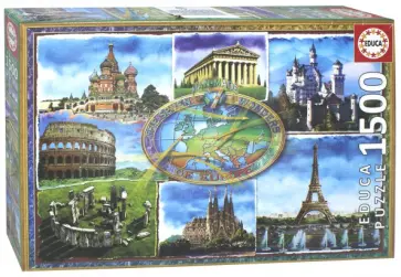Пазл-1500 "Семь чудес Европы" (17667) обложка книги