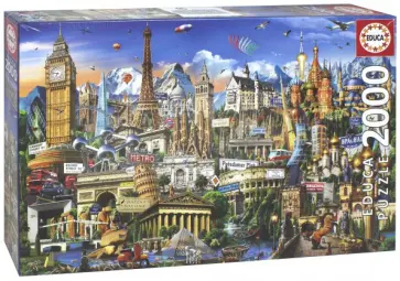 Пазл-2000 Достопримечательности Европы обложка книги