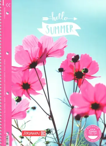 Тетрадь 80 листов, А4, гребень, Колледж Summertime, лин. обложка книги