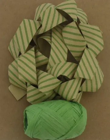 Набор для оф подарков: бант+лента зеленые крафт (76946) обложка книги