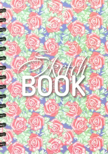 Скетчбук "Орнамент из роз" (А5, 100 листов, нелинованный) (02433) обложка книги
