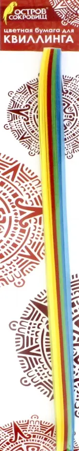 Бумага для квиллинга "ЯРКИЕ ЦВЕТА" 5 цветов,100 штук, 5 мм (128753) обложка книги