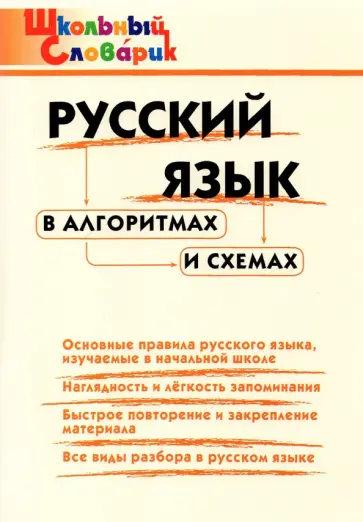 Русский язык в алгоритмах и схемах. Начальная школа обложка книги