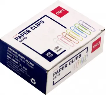 Скрепки, пластиковая оболочка, 33 мм, 100 штук, ассорти Скрепки, пластиковая оболочка, 33 мм, 100 штук, ассорти обложка книги