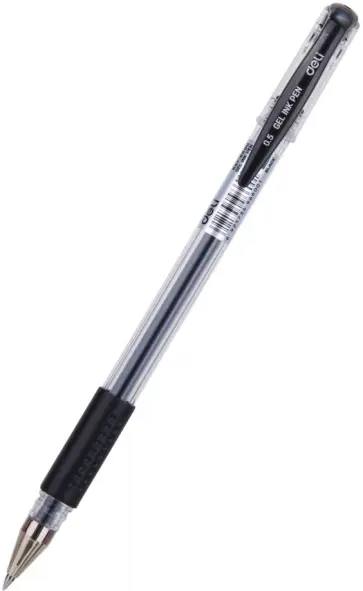Ручка гелевая, 0.5 мм "Deli" черный (E6600black) обложка книги