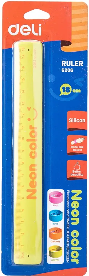 Линейка 18 см, ассортимент, гибкая/браслет (E6206) Линейка 18 см, ассортимент, гибкая/браслет (E6206) обложка книги