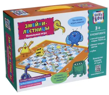 Напольная игра "Змейки-лестницы" (68096) обложка книги