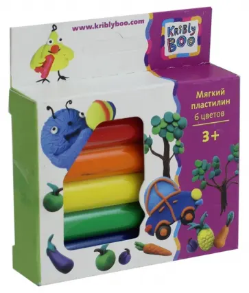Мягкий пластилин, 6 штук (68432) обложка книги