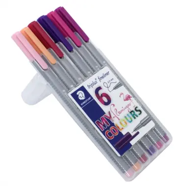 Набор капиллярных ручек "Triplus. My Flamingo Colours" (0.3 мм, 6 цветов) (334SB6CS6) обложка книги