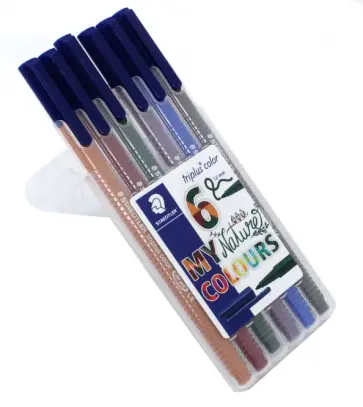 Набор фломастеров "Triplus Сolor. My Nature Colours" (6 цветов, трехгранные) (323SB6CS2) обложка книги