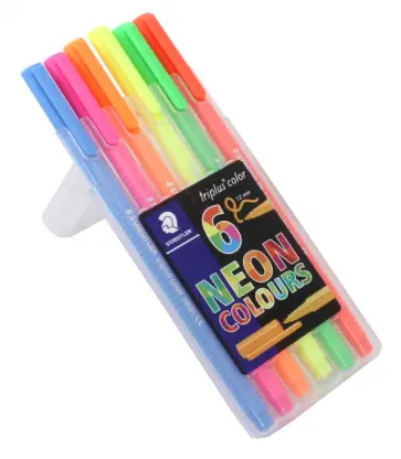 Набор фломастеров "Triplus Сolor" (6 неоновых цветов, трехгранные) 323SB6CS1 обложка книги