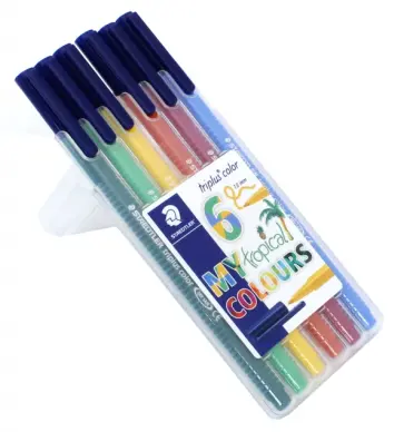 Набор фломастеров "Triplus Сolor. My Tropical Colours" (6 цветов, трехгранные) (323SB6CS4) обложка книги