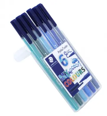 Набор фломастеров "Triplus Сolor. My Ocean Colours" (6 цветов, трехгранные) (323SB6CS5) обложка книги