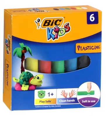 Пластилин "BIC Kids" (6 цветов) (B947712) обложка книги