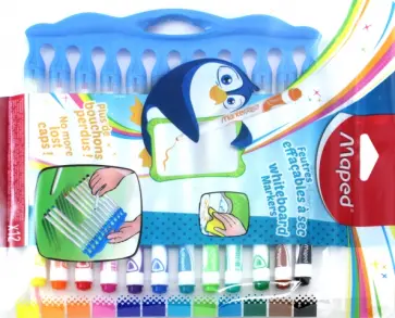 Маркеры для досок (12 цветов) (741845) обложка книги