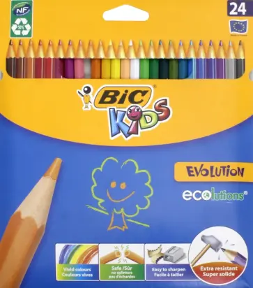 Карандаши цветные "Evolution" (24 цвета) (B937515) обложка книги