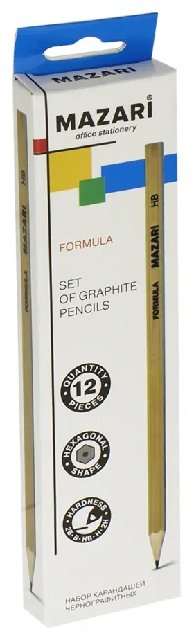 Набор карандашей чернографитных "FORMULA" (12 штук) (М-6130) обложка книги