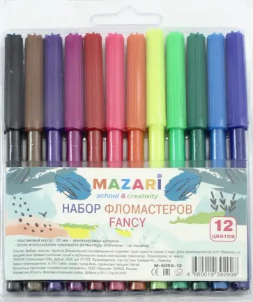 Фломастеры "FANCY" (12 цветов) (М-5050-12) обложка книги