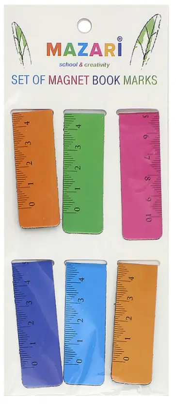 Закладки магнитные для книг с линейкой Закладки магнитные для книг с линейкой обложка книги