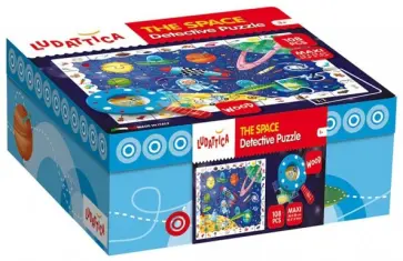 58266 Пазл с лупой "СЫЩИК В КОСМОСЕ" обложка книги