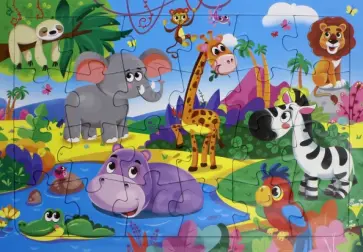 Пазл-24 "В жарких странах" обложка книги