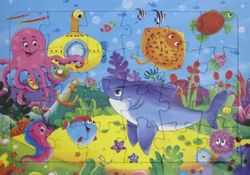 Пазл-24 Морские обитатели обложка книги