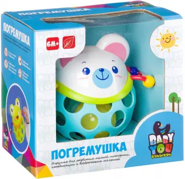 Погремушка "Мишка" (ВВ2322/0089) обложка книги