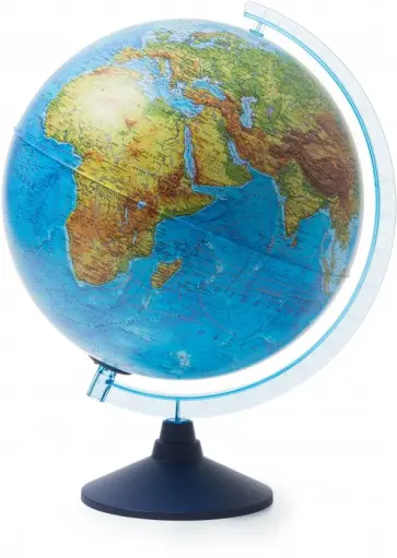 Глобус Земли физико-политический 320 с подсветкой (Ве013200264) обложка книги