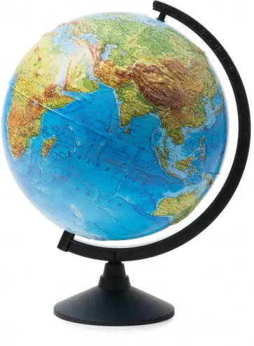 Глобус Земли физический (d=320, рельефный) (К013200219) обложка книги