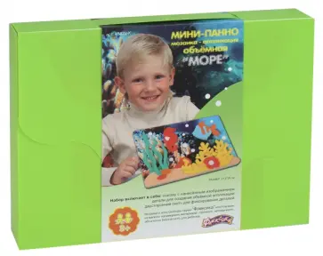 Объемная мозаика-аппликация "Подводный мир" (45822К) Объемная мозаика-аппликация "Подводный мир" (45822К) обложка книги