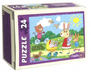 Puzzle-24 "Весёлые зверята" (32) (П24-9912) обложка книги