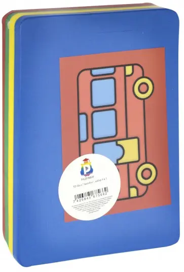 3D Пазл "Автобус", набор 4 в 1 обложка книги